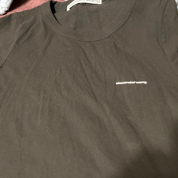 Alexander Wang shrunken tee in high twist jersey - Picture 1 of 2